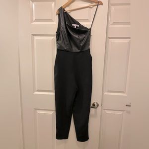 Black shouldered jumpsuit by BCBGeneration.